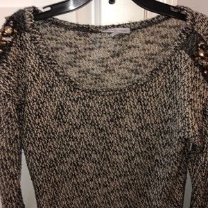 Waffle knit blouse